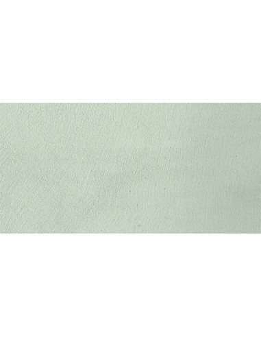 Vzorek mikrocementové betonové stěrky v odstínu Apple Green (jemná pastelově zelená)